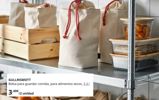 Bolsas para guardar comida, para alimentos secos/ IKEA