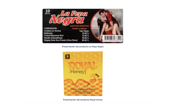 La Pepa Negra y Royal Honey, dos productos retirados por la Aemps / AEMPS