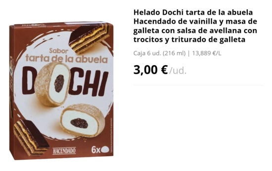 Mochis tarta de la abuela/ MERCADONA