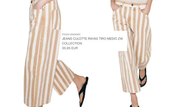 Pantalón rayas gruesas/ ZARA