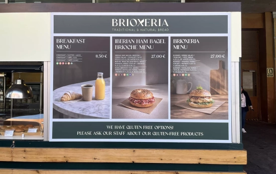 Los menús de la Brioxeria, en Alimentaria / TC Los menús de la Brioxeria, en Alimentaria / TC