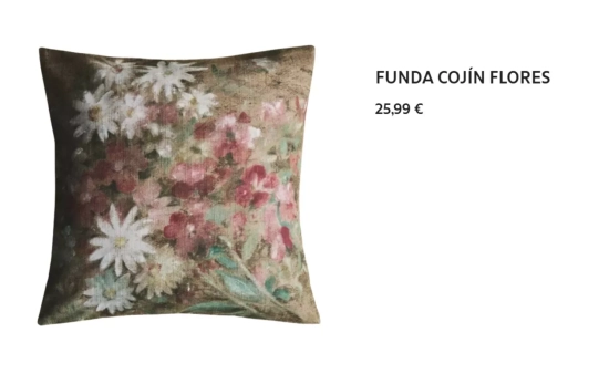Cojín flores/ ZARA HOME
