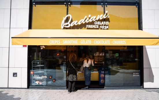 Exterior de una heladería Badiani en Barcelona / SIMÓN SÁNCHEZ Exterior de una heladería Badiani en Barcelona / SIMÓN SÁNCHEZ