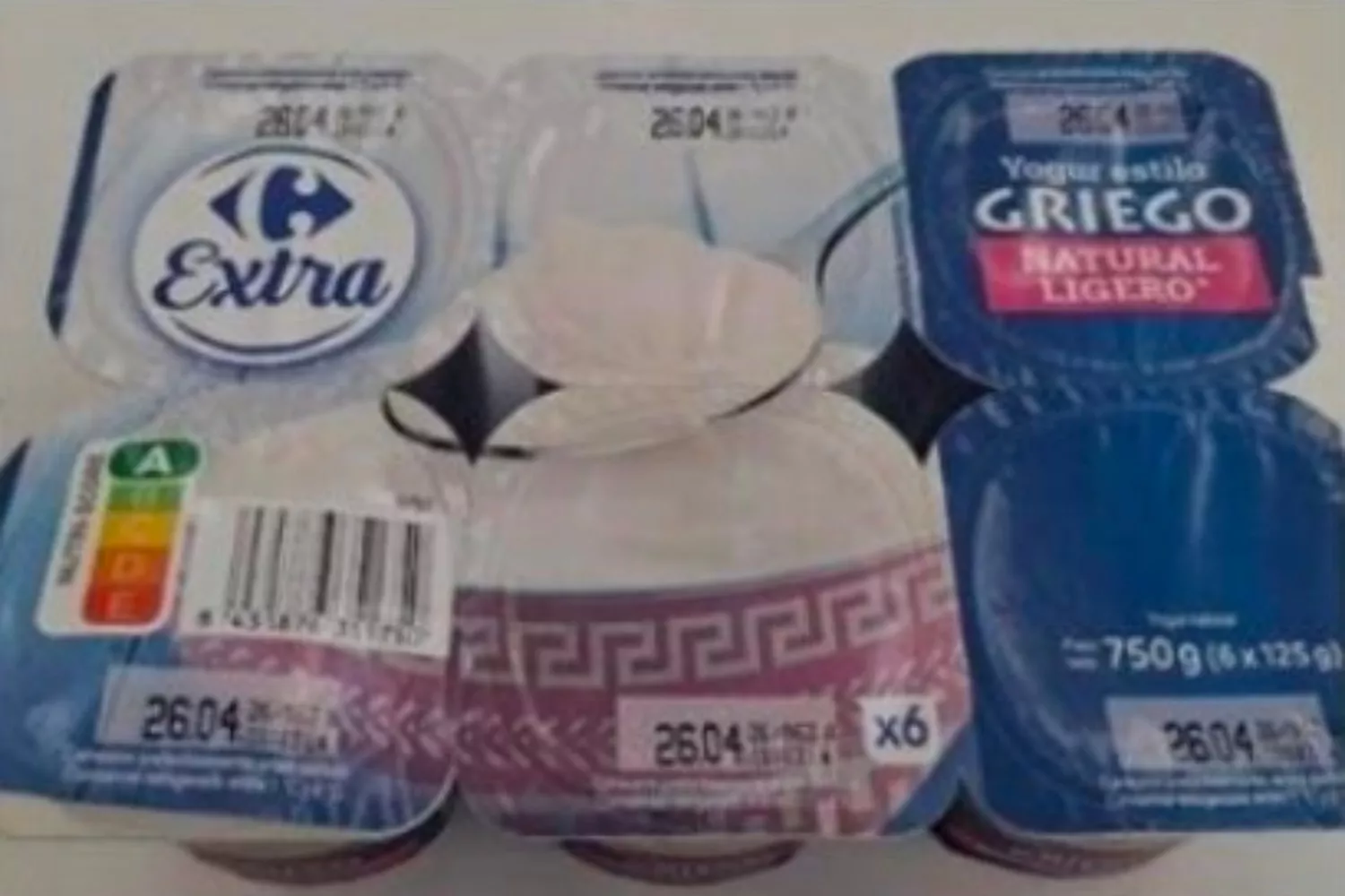 El yogur griego afectado de Carrefour   AESAN