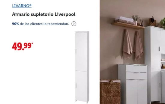 Armario supletorio Liverpool/ LIDL