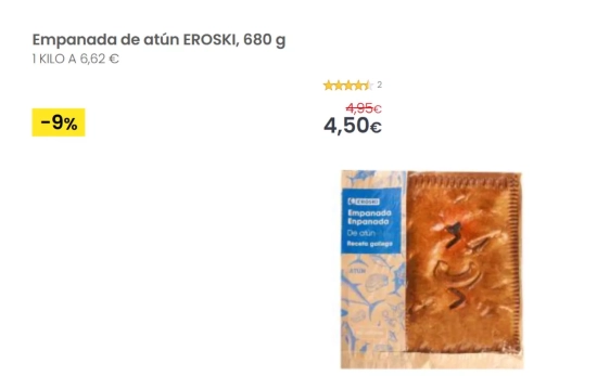 Empanada de atún/ EROSKI