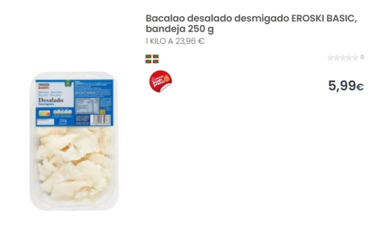 Bacalao/ EROSKI