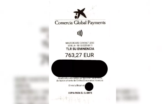 El recibo de la revisión completa pagada a Volvo CEDIDO