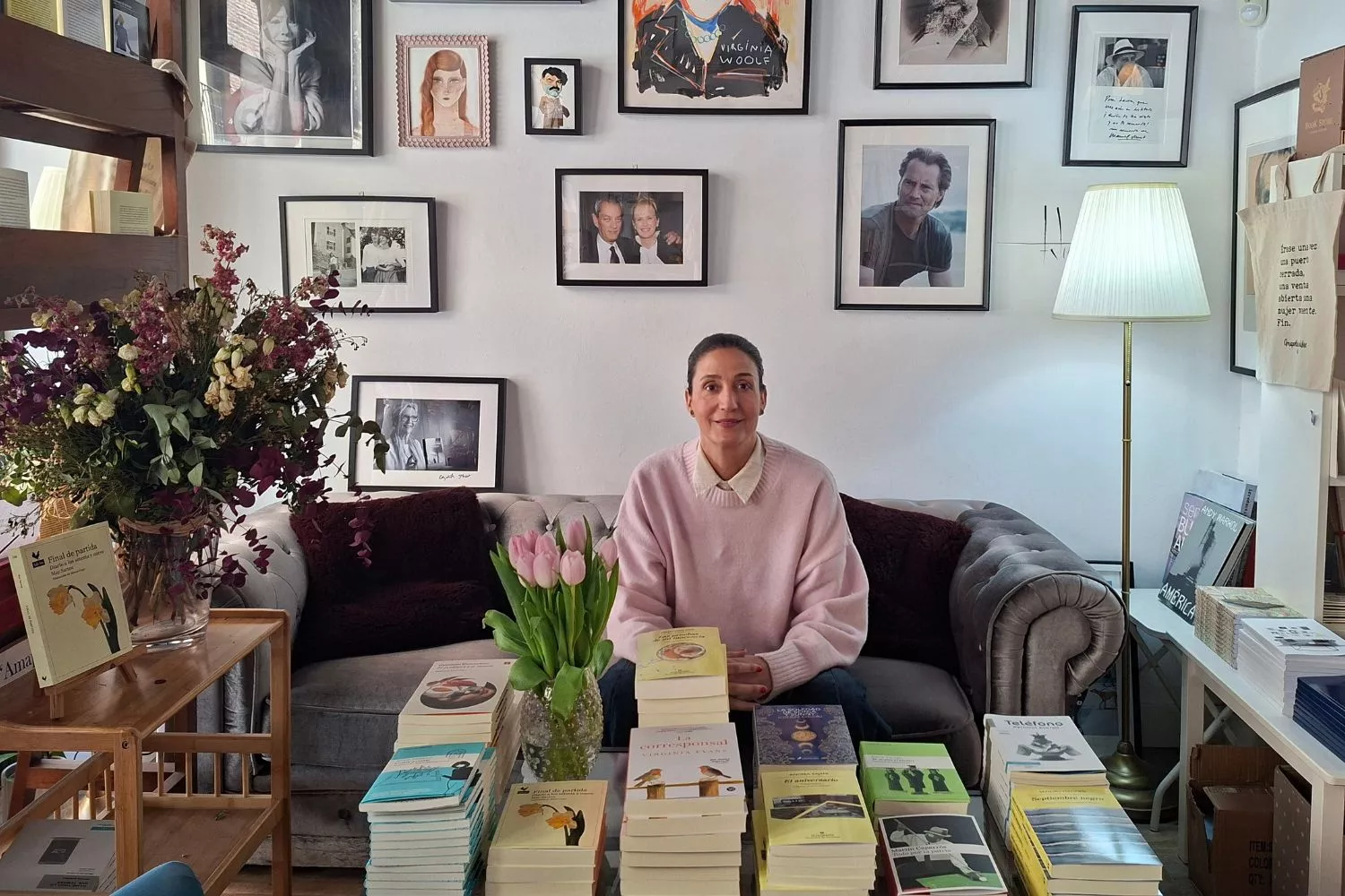 Laura Riñón en la librería Amapolas en octubre / CEDIDA