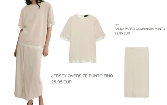 Conjunto monocromático/ ZARA