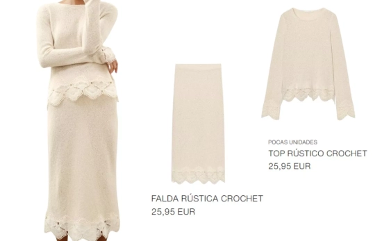 Conjunto monocromático rústico /ZARA