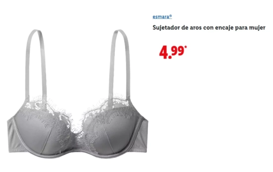 Sujetador gris /LIDL