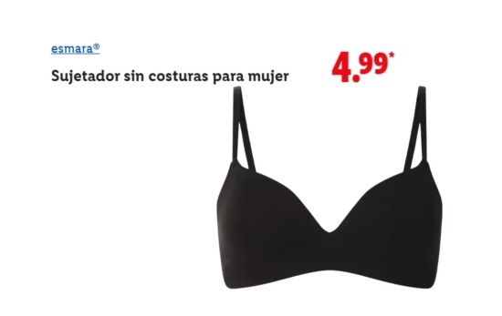 Sujetador sin aro/ LIDL
