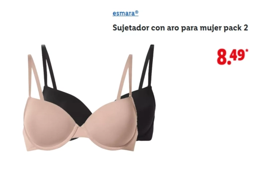 Pack sujetador/ LIDL