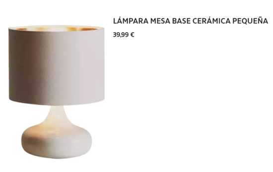 Lámpara cerámica/ ZARA HOME