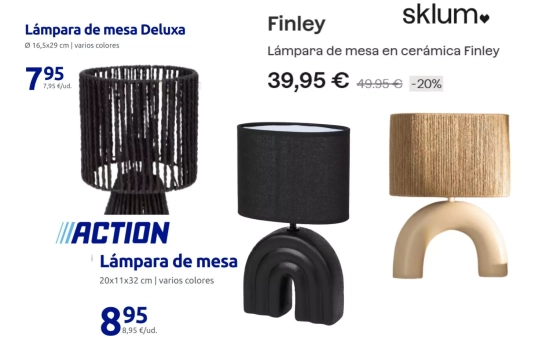 Lámparas de Action parecidas a la de Sklum/ Montaje Consumidor Global