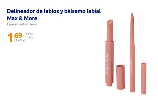 Juego de lip combo de labial nude/ ACTION