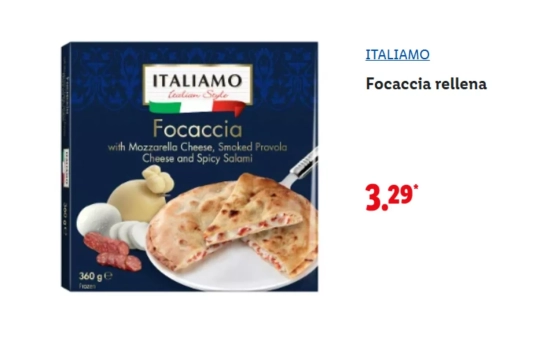 Focaccia rellena/ LIDL