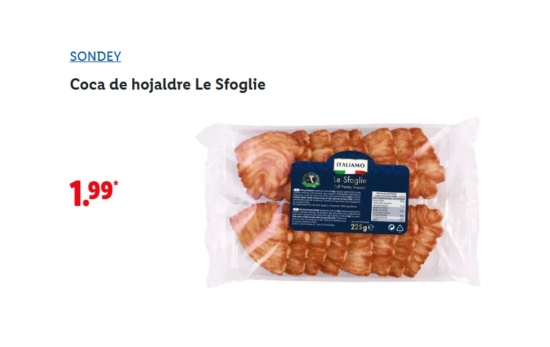 Coca de hojaldre/ LIDL