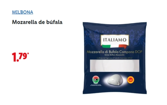 Mozarella de búfala/ LIDL