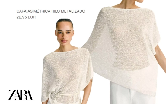 Capa de punto ligera/ ZARA