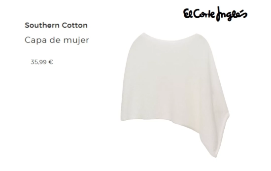 Capa blanca/ EL CORTE INGLÉS