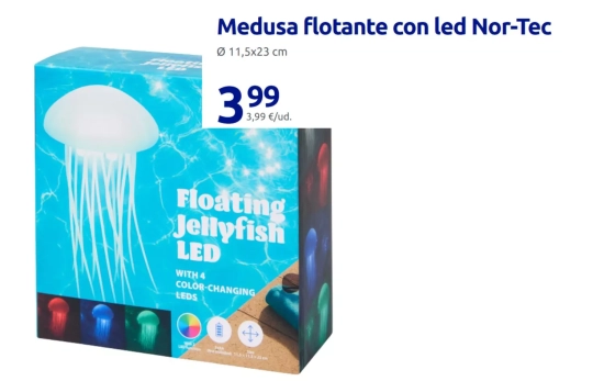 Medusa flotante con led Nor-Tec / ACTION