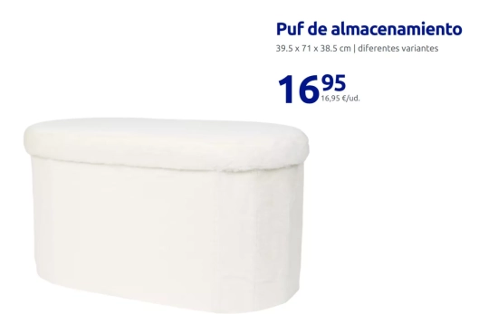 Puf de almacenamiento/ ACTION