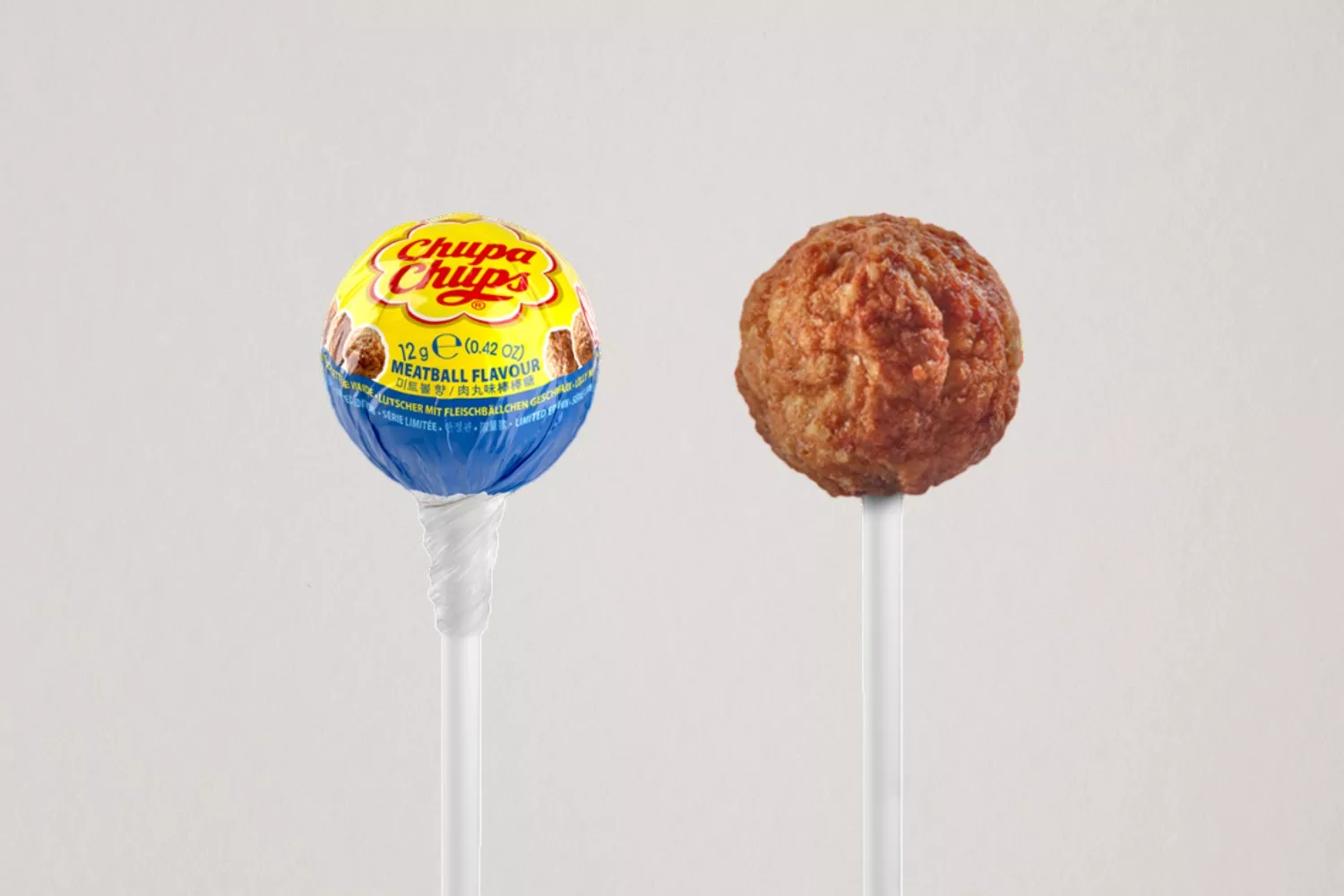 La edición de Chupa Chups con sabor a albóndigas de Ikea / FOTOMONTAJE