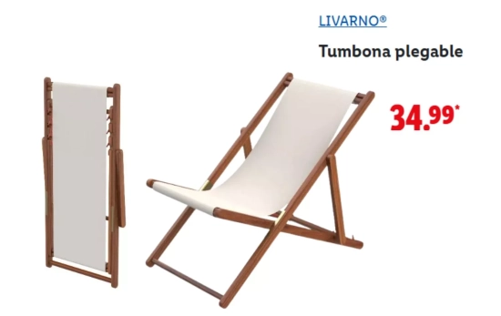 Tumbona plegable/ LIDL Tumbona plegable/ LIDL