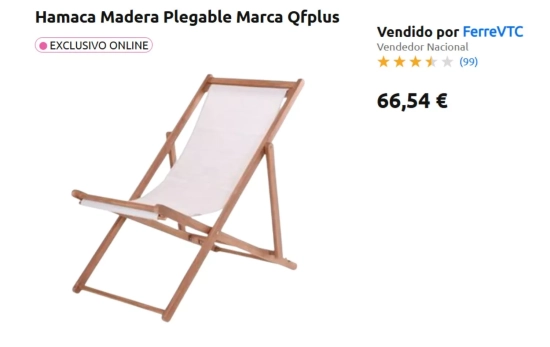 Hamaca plegable/ CARREFOUR Hamaca plegable/ CARREFOUR