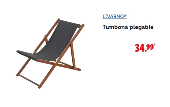 Tumbona plegable/ LIDL Tumbona plegable/ LIDL