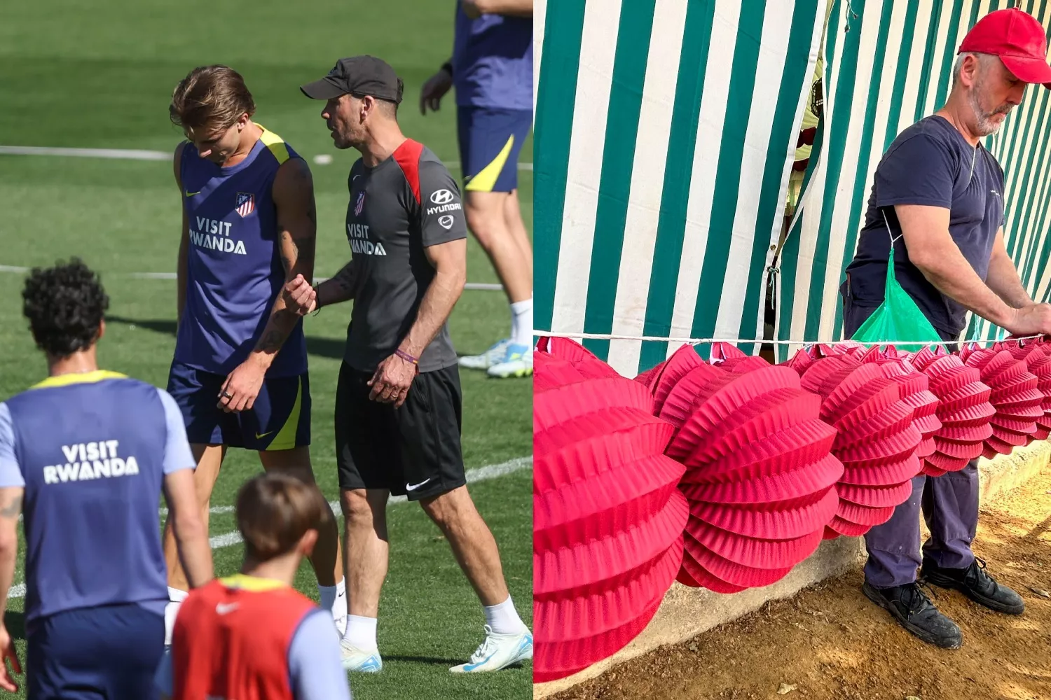 Entrenamiento para la Copa del Rey y preparativos para la Feria de Abril   FOTOMONTAJE (1)