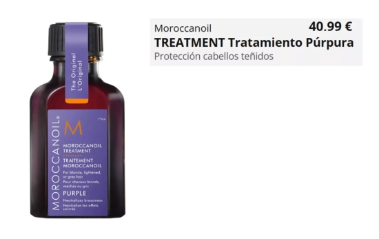 Moroccaloil Tratamiento intensivo púrpura/ PERFUME'S CLUB