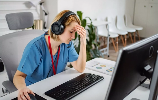 Una persona que trabaja con auriculares todo el día/ CANVA