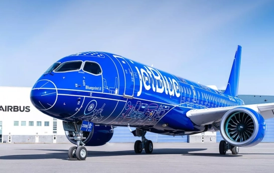 Un avión de Jet Blue / JETBLUE - X