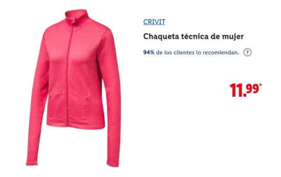 Chaqueta técnica de mujer/ LIDL