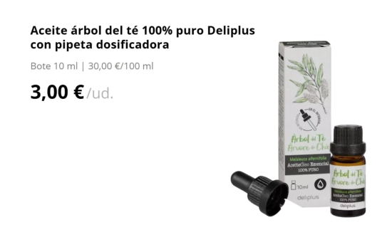 Aceite árbol del té 100% puro/ MERCADONA