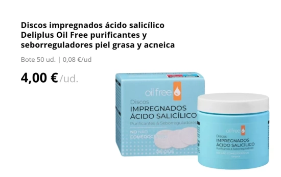 Discos ácido salicílico/ MERCADONA