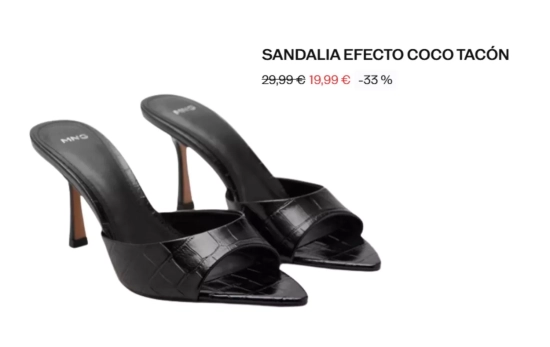 Sandalias efecto cocodrilo/ MANGO