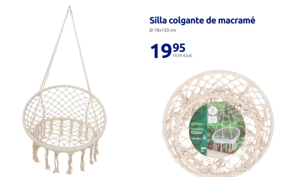 Silla macramé/ ACTION
