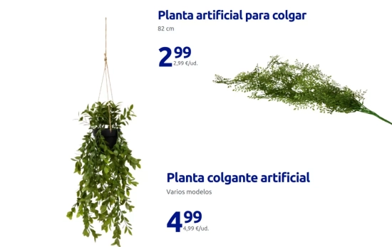 Plantas artificiales decorativas/ ACTION