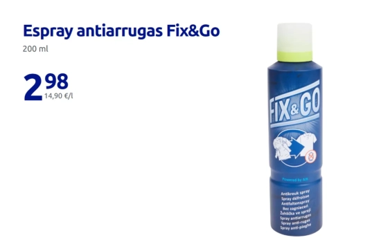 Spray antiarrugas Fix&Go/ ACTION