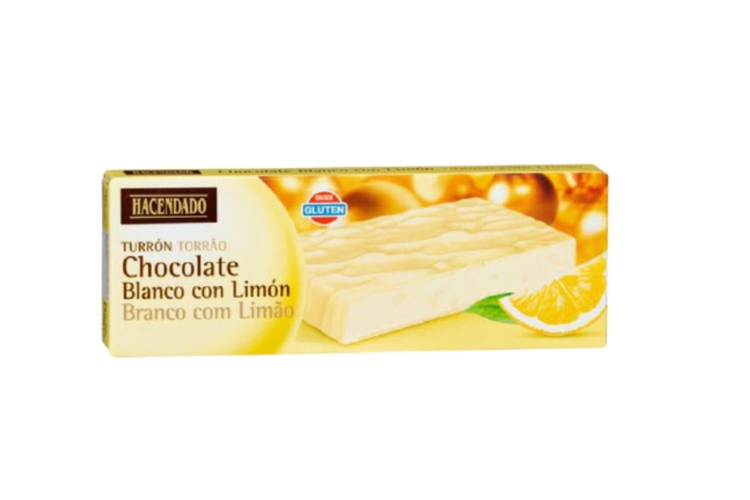 El turrón de chocolate blanco y limón de Mercadona / MERCADONA