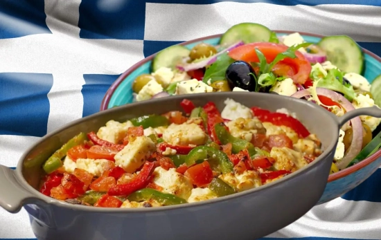 Ensalada griega y buyurdi/ Fotomontaje