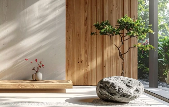 Un bonsai decorando una estética minimalista/ CANVA Un bonsai decorando una estética minimalista/ CANVA