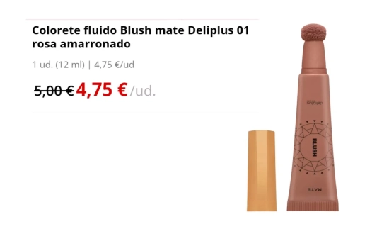 Colorete fluido Blush mate/ MERCADONA