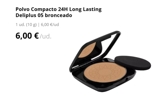 Polvo Compacto 24H Long Lasting Deliplus 05 bronceado/ MERCADONA