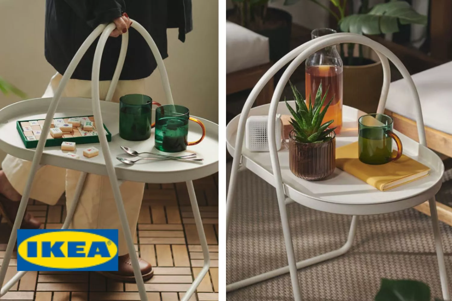 Llega a Ikea la mesa perfecta para balcones pequeños / Fotomontaje