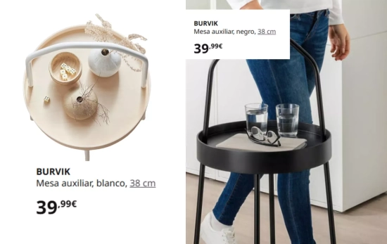 BURVIK Mesa auxiliar/ IKEA